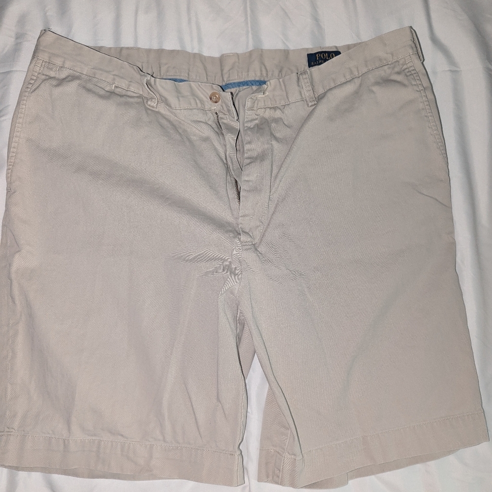 Polo Ralph Lauren Men's 100%‎ Cotton Size 42T Classic Fit Khaki Shorts